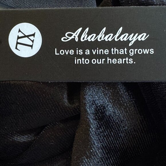 NEW Ababalaya Black Velvet Stretch Maxi Dress Gown Formal Holidays Evening  XL - Picture 14 of 14